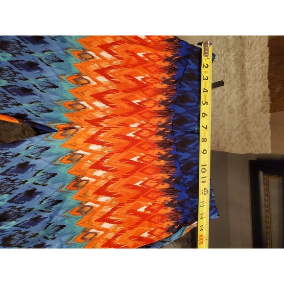 Violet b. Palazzo Multicolor Polyester Mid Rise Wide Legs Comfort Waist Pant S - Picture 8 of 10